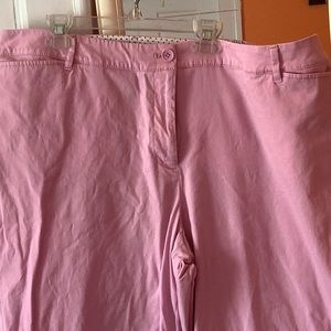 Pink crop pants